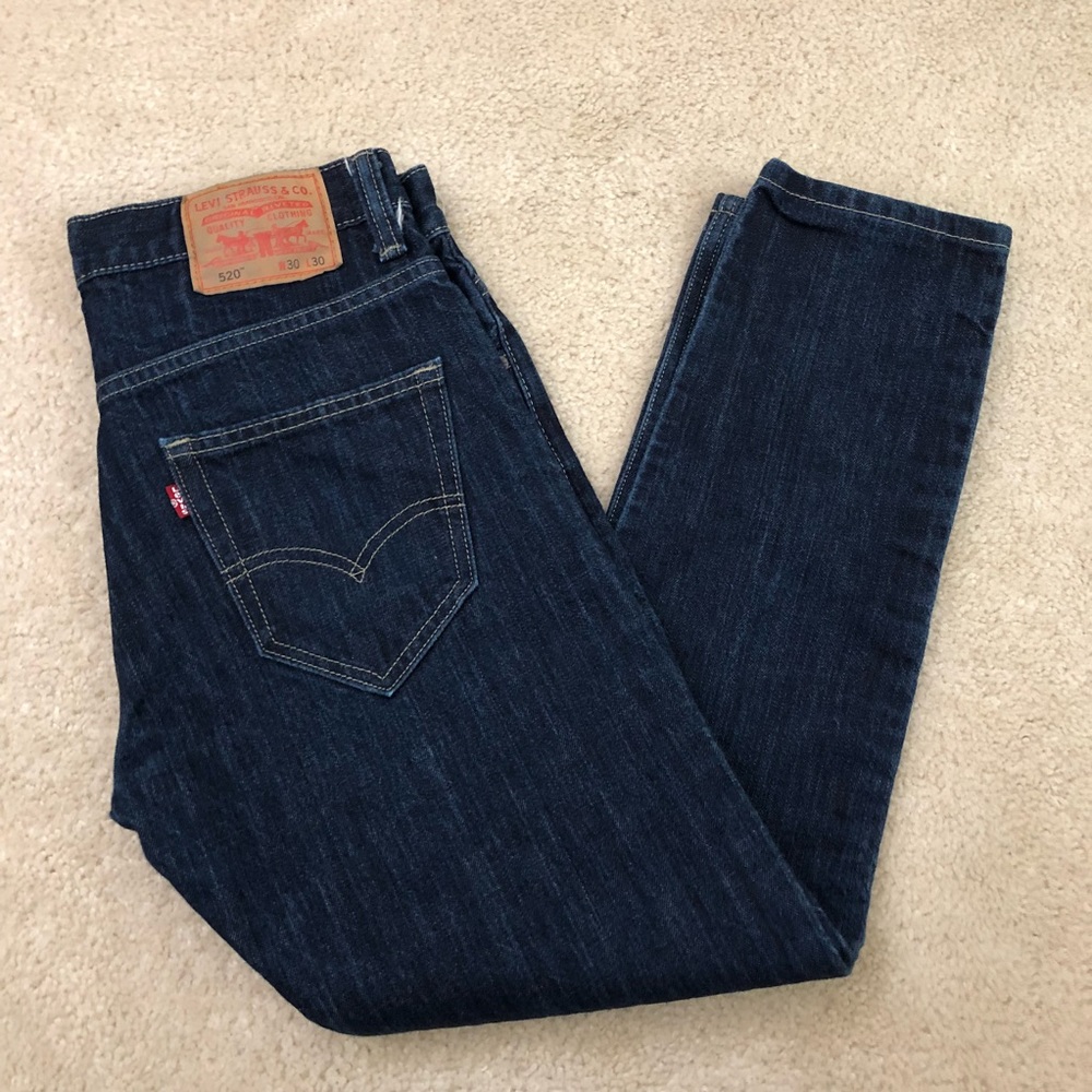 Levi’s 520 Dark Blue Denim Jeans 30x30 👖